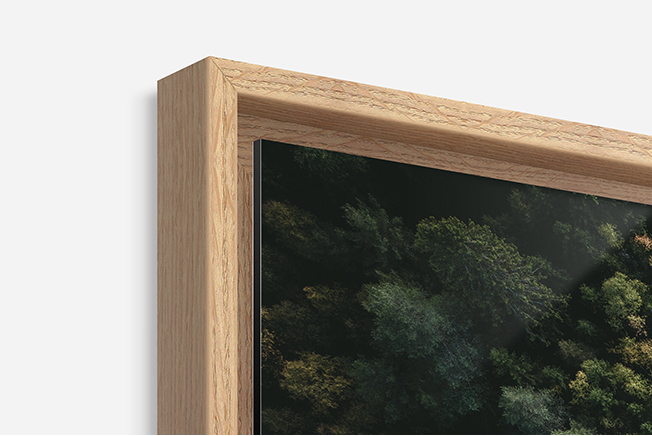 Cadre pente bois chêne 50x70 cm, Fabriqué en France
