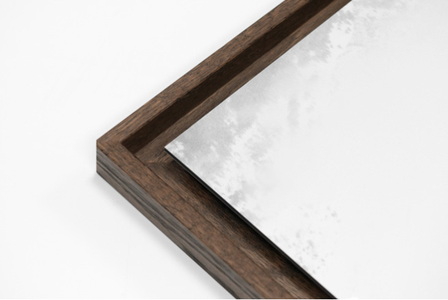 photo cadre américain bois noyer