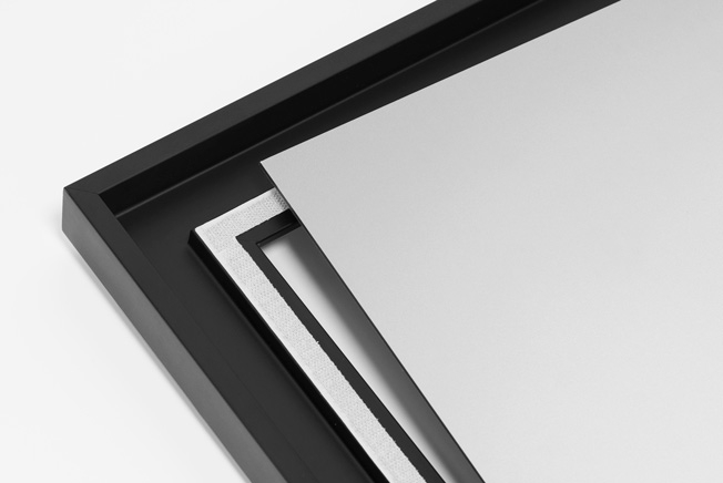 Cadre Caisse américaine noir interchangeable