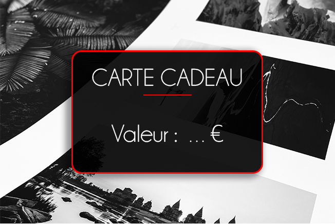 Carte cadeau photographie : carte cadeau personnalisable 