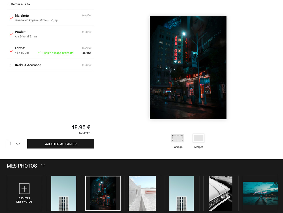 Aperçu configurateur configurateur labophotos